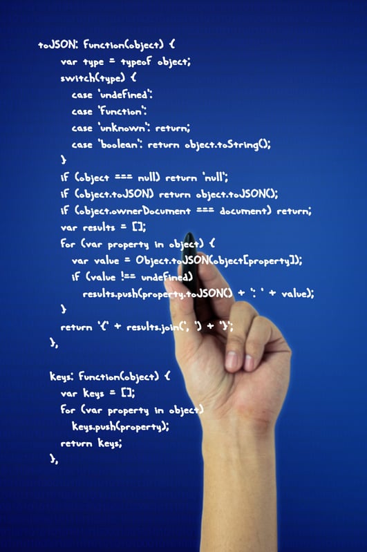 Hand Writing Concept,Code Writing